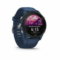 Garmin | Forerunner 255 Smartwatch - Tidal Blue -True Motion Sales Store 010 02641 11 Garmin Forerunner255 front5