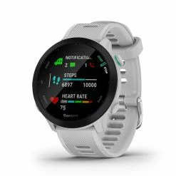 Garmin | Forerunner 55 Running Watch - Whitestone -True Motion Sales Store 0100256201 garmin forerunner55 display
