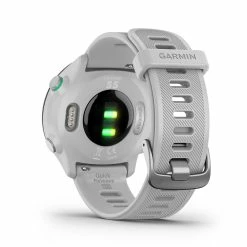 Garmin | Forerunner 55 Running Watch - Whitestone -True Motion Sales Store 0100256201 garmin forerunner55 leftback