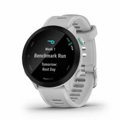 Garmin | Forerunner 55 Running Watch - Whitestone -True Motion Sales Store 0100256201 garmin forerunner55 schedule
