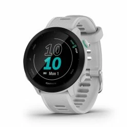 Garmin | Forerunner 55 Running Watch - Whitestone -True Motion Sales Store 0100256201 garmin forerunner55 time