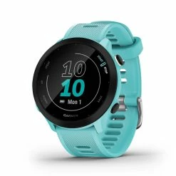Garmin | Forerunner 55 Running Watch - Aqua 16 Garmin | Forerunner 55 Running Watch - Aqua -True Motion Sales Store 0100256202 garmin forerunner55 time