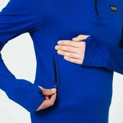 Gore Wear GORE® Wear | Men's Everyday Thermo 1/4-Zip -True Motion Sales Store 100939BL00 M GORE Wear EverydayThermo14 Zip sidezip