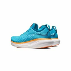 Asics | Men's Gel-Nimbus 25 Running Shoes - Island Blue -True Motion Sales Store 1011B547 400 M Asics Gel Nimbus25 backside
