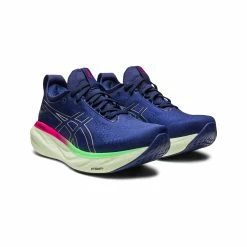 Asics | Women's Gel-Nimbus 25 Running Shoes - Indigo Blue 11 Asics | Women's Gel-Nimbus 25 Running Shoes - Indigo Blue -True Motion Sales Store 1012B356 400 W Asics Gel Nimbus25 frontisde