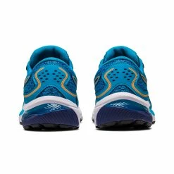 Asics | Kids' Gel-Cumulus 24 GS Running Shoes - Island Blue 14 Asics | Kids' Gel-Cumulus 24 GS Running Shoes - Island Blue -True Motion Sales Store 1014A270 402 U Asics Kids Gel Cumulus24GS back