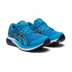 Asics | Kids' Gel-Cumulus 24 GS Running Shoes - Island Blue 11 Asics | Kids' Gel-Cumulus 24 GS Running Shoes - Island Blue -True Motion Sales Store 1014A270 402 U Asics Kids Gel Cumulus24GS frontside