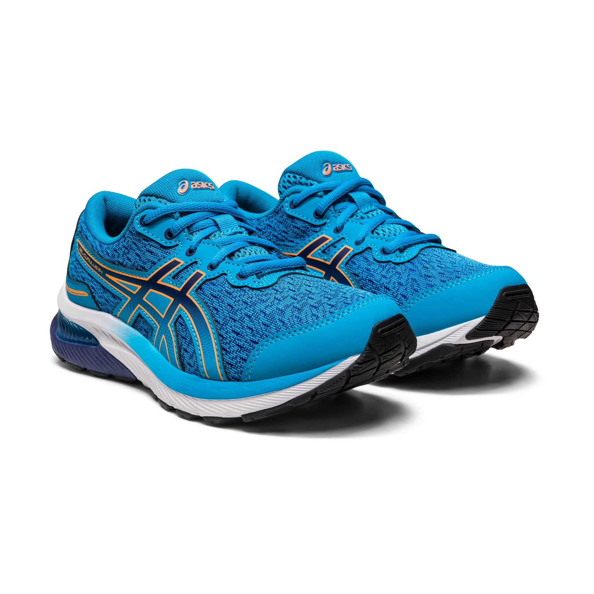Asics | Kids' Gel-Cumulus 24 GS Running Shoes - Island Blue 5 Asics | Kids' Gel-Cumulus 24 GS Running Shoes - Island Blue - Image 3