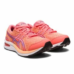 Asics | Kids' Gel-Cumulus 24 GS Running Shoes - Papaya 11 Asics | Kids' Gel-Cumulus 24 GS Running Shoes - Papaya -True Motion Sales Store 1014A270 700 U Asics Kids Gel Cumulus24GS frontisde