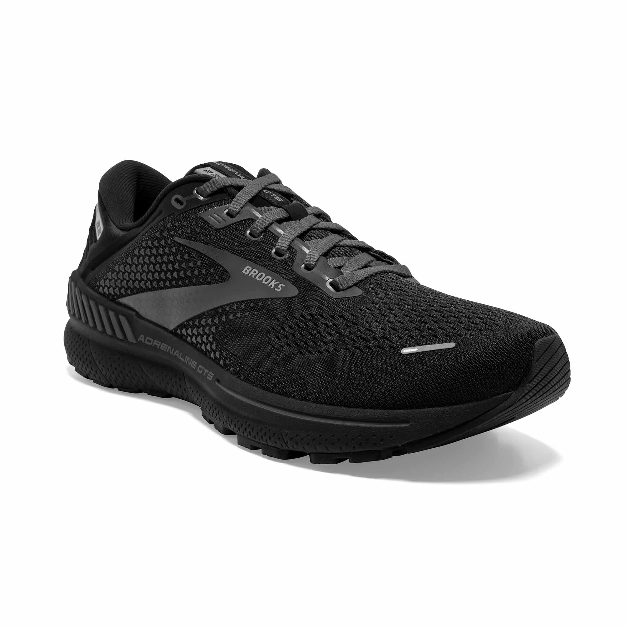 Brooks | Men's Adrenaline GTS 22 Running Shoes - All Black 6 Brooks | Men's Adrenaline GTS 22 Running Shoes - All Black - Image 4