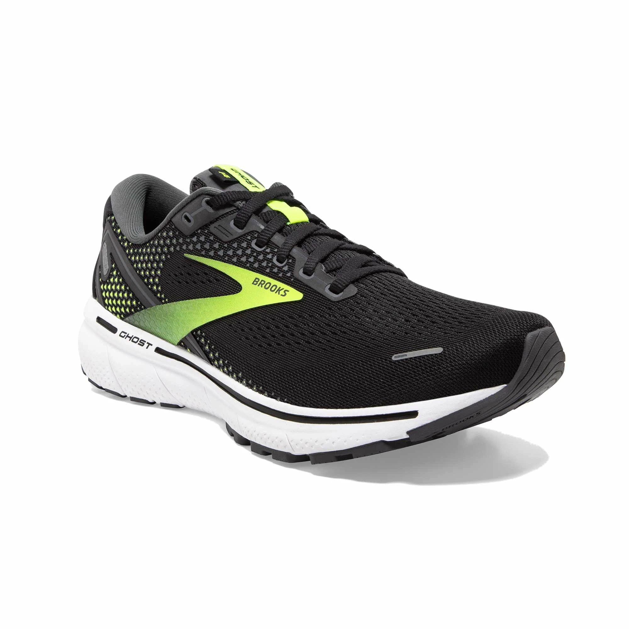 Brooks | Men's Ghost 14 2E Running Shoes - Black 4 Brooks | Men's Ghost 14 2E Running Shoes - Black - Image 2