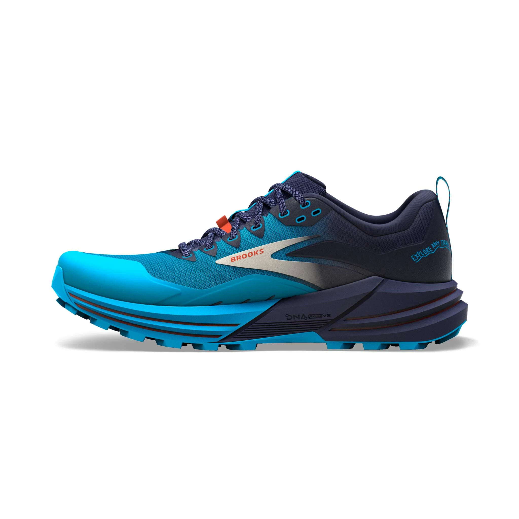 Brooks | Men's Cascadia 16 Running Shoes - Peacoat 6 Brooks | Men's Cascadia 16 Running Shoes - Peacoat - Image 4
