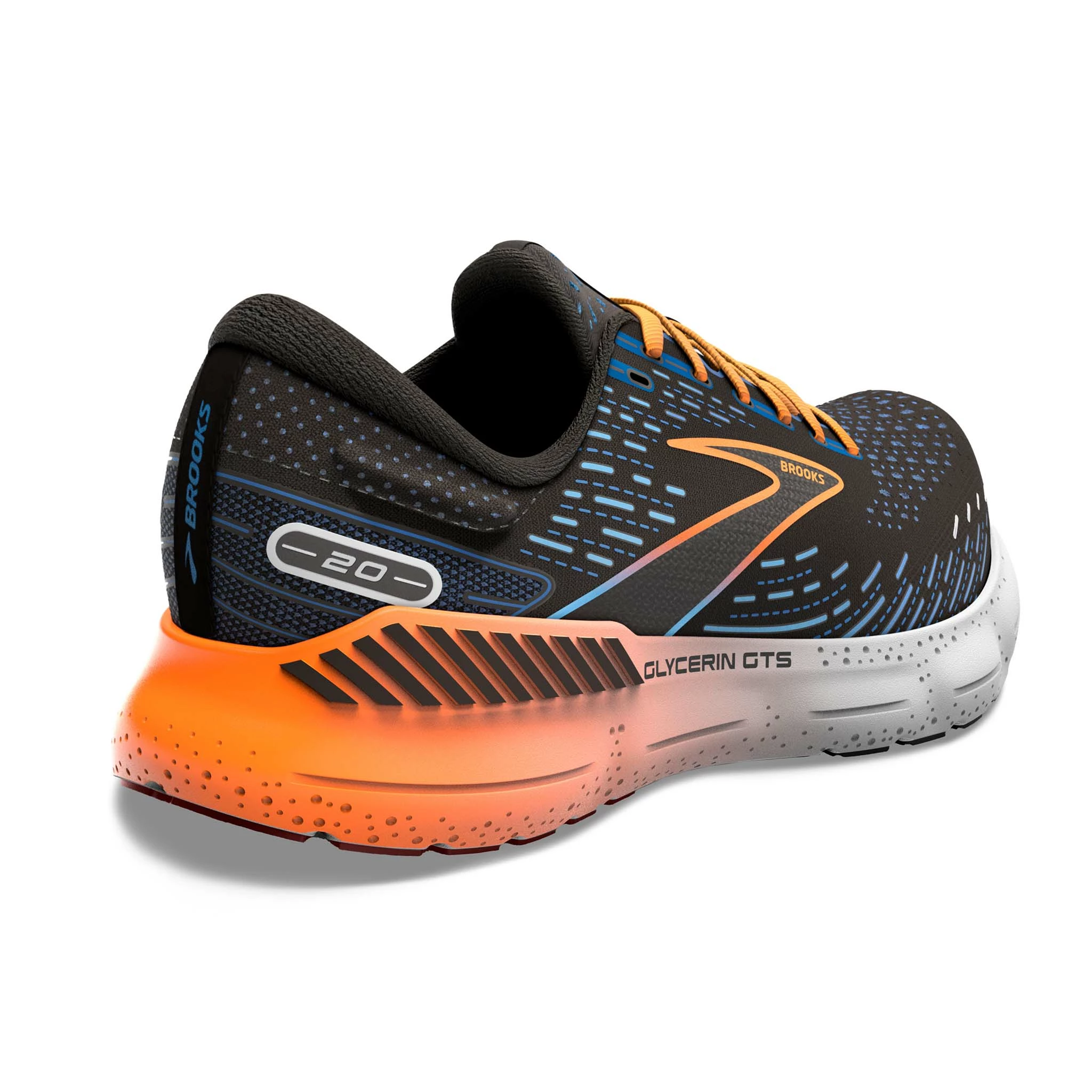 Brooks | Men's Glycerin GTS 20 Running Shoes - Black 5 Brooks | Men's Glycerin GTS 20 Running Shoes - Black - Image 3