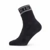 Sealskinz | Unisex Waterproof Warm Weather Hydrostop Running Socks 2 Sealskinz | Unisex Waterproof Warm Weather Hydrostop Running Socks -True Motion Sales Store 11100056101 sealskinz wpwwanklelengthsockhydrostop blackgrey left