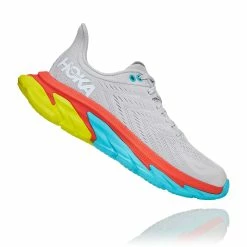Hoka One One Hoka | Men's Clifton Edge Running Shoes - Lunar Rock 15 Hoka One One Hoka | Men's Clifton Edge Running Shoes - Lunar Rock -True Motion Sales Store 1110510LRWH M hoka cliftonedge rightangle