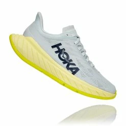 Hoka One One Hoka | Women's Carbon X 2 Running Shoes - Blue Flower -True Motion Sales Store 1113527BFLG F hoka carbonx2 rightangle