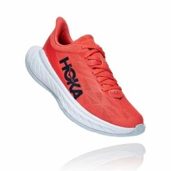 Hoka One One Hoka | Women's Carbon X 2 Running Shoes - Hot Coral 13 Hoka One One Hoka | Women's Carbon X 2 Running Shoes - Hot Coral -True Motion Sales Store 1113527HCBI F hoka carbonx2 front