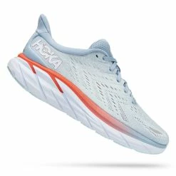 Hoka One One Hoka | Women's Clifton 8 Running Shoes - Blue Fog -True Motion Sales Store 1119394BFPA F hoka clifton8 rightangle