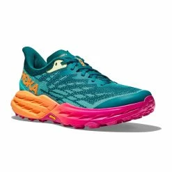 Hoka One One Hoka | Men's Speedgoat 5 Running Shoes - Deep Lake 10 Hoka One One Hoka | Men's Speedgoat 5 Running Shoes - Deep Lake -True Motion Sales Store 1123157 DLCR M Hoka Speedgoat frontisde