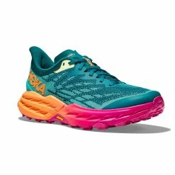 Hoka One One Hoka | Women's Speedgoat 5 Running Shoes - Deep Lake 10 Hoka One One Hoka | Women's Speedgoat 5 Running Shoes - Deep Lake -True Motion Sales Store 1123158 DCLR W Hoka Speedgoat5 frontside