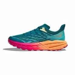 Hoka One One Hoka | Women's Speedgoat 5 Running Shoes - Deep Lake 9 Hoka One One Hoka | Women's Speedgoat 5 Running Shoes - Deep Lake -True Motion Sales Store 1123158 DCLR W Hoka Speedgoat5 side2