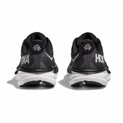 Hoka One One Hoka | Women's Clifton 9 Wide Running Shoes - Black 10 Hoka One One Hoka | Women's Clifton 9 Wide Running Shoes - Black -True Motion Sales Store 1132211 BWHT W Hoka Clifton9 back