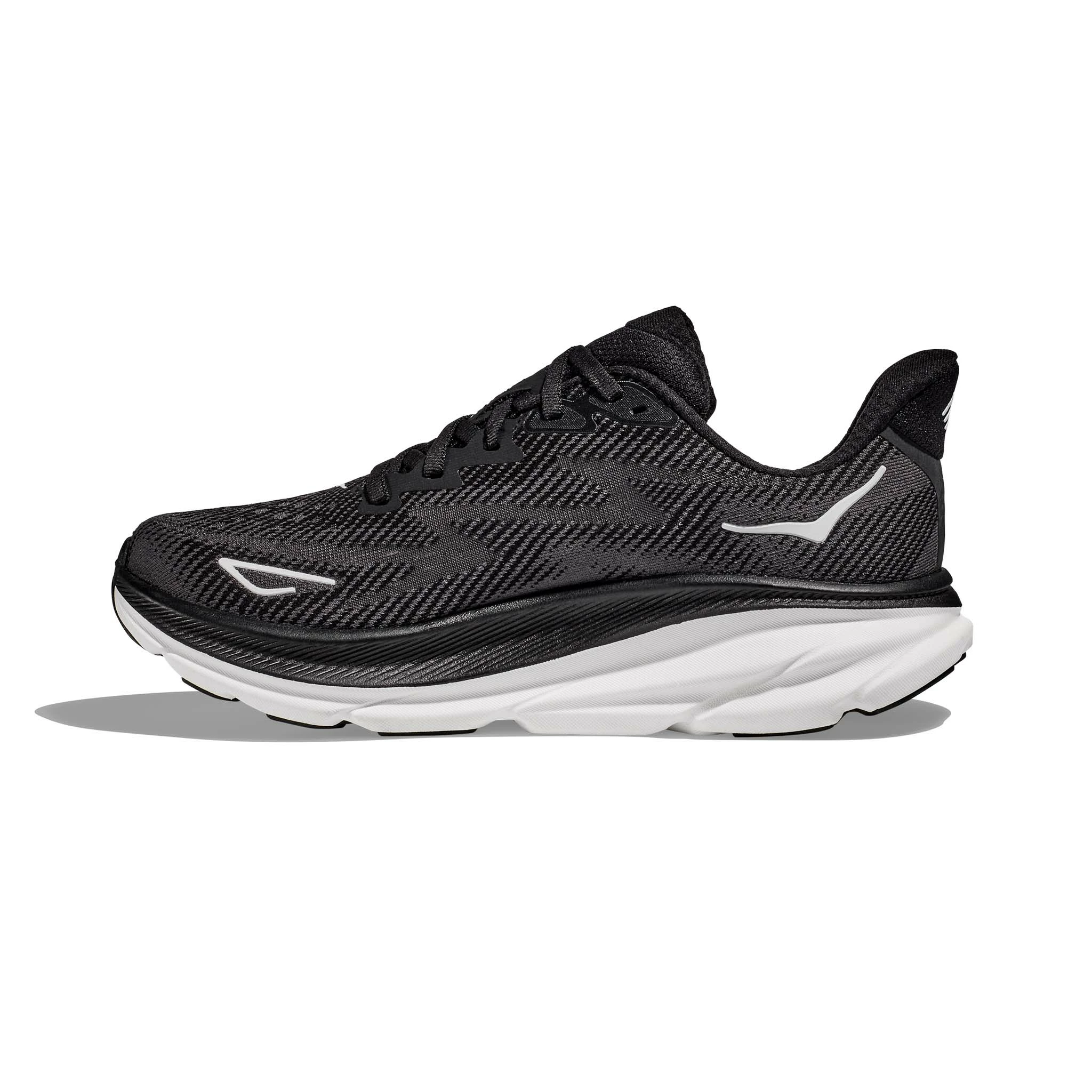 Hoka One One Hoka | Women's Clifton 9 Wide Running Shoes - Black 4 Hoka One One Hoka | Women's Clifton 9 Wide Running Shoes - Black - Image 2
