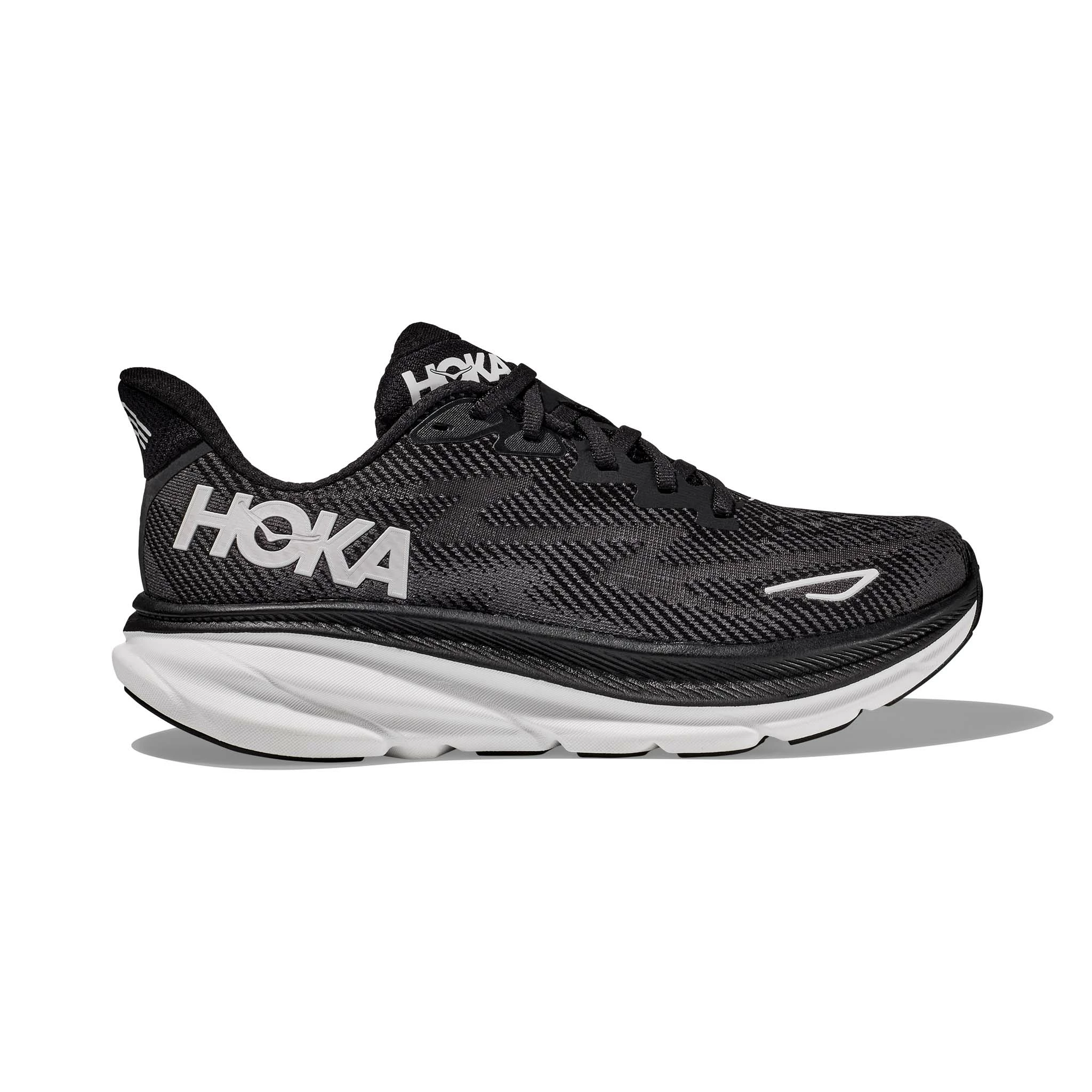 Hoka One One Hoka | Women's Clifton 9 Wide Running Shoes - Black 3 Hoka One One Hoka | Women's Clifton 9 Wide Running Shoes - Black