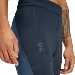 On | Men's Performance Tights - Navy 12 On | Men's Performance Tights - Navy -True Motion Sales Store 1MD10130856 M On PerformanceTights frontdetail