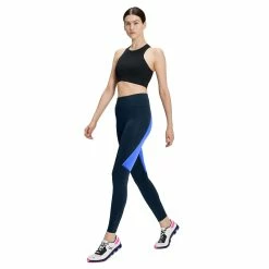 On | Women's Performance Tights - Navy 9 On | Women's Performance Tights - Navy -True Motion Sales Store 1WD10191161 W On PerformanceTights frontfullbody