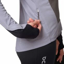 On | Women's Weather Shirt 16 On | Women's Weather Shirt -True Motion Sales Store 20300077 F onrunning weathershirt sidezip