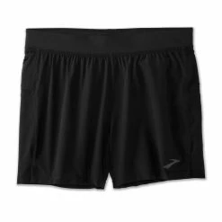 Brooks | Men's Sherpa 5" Short - Black 17 Brooks | Men's Sherpa 5" Short - Black -True Motion Sales Store 211332001 M brooks sherpa5inshort front
