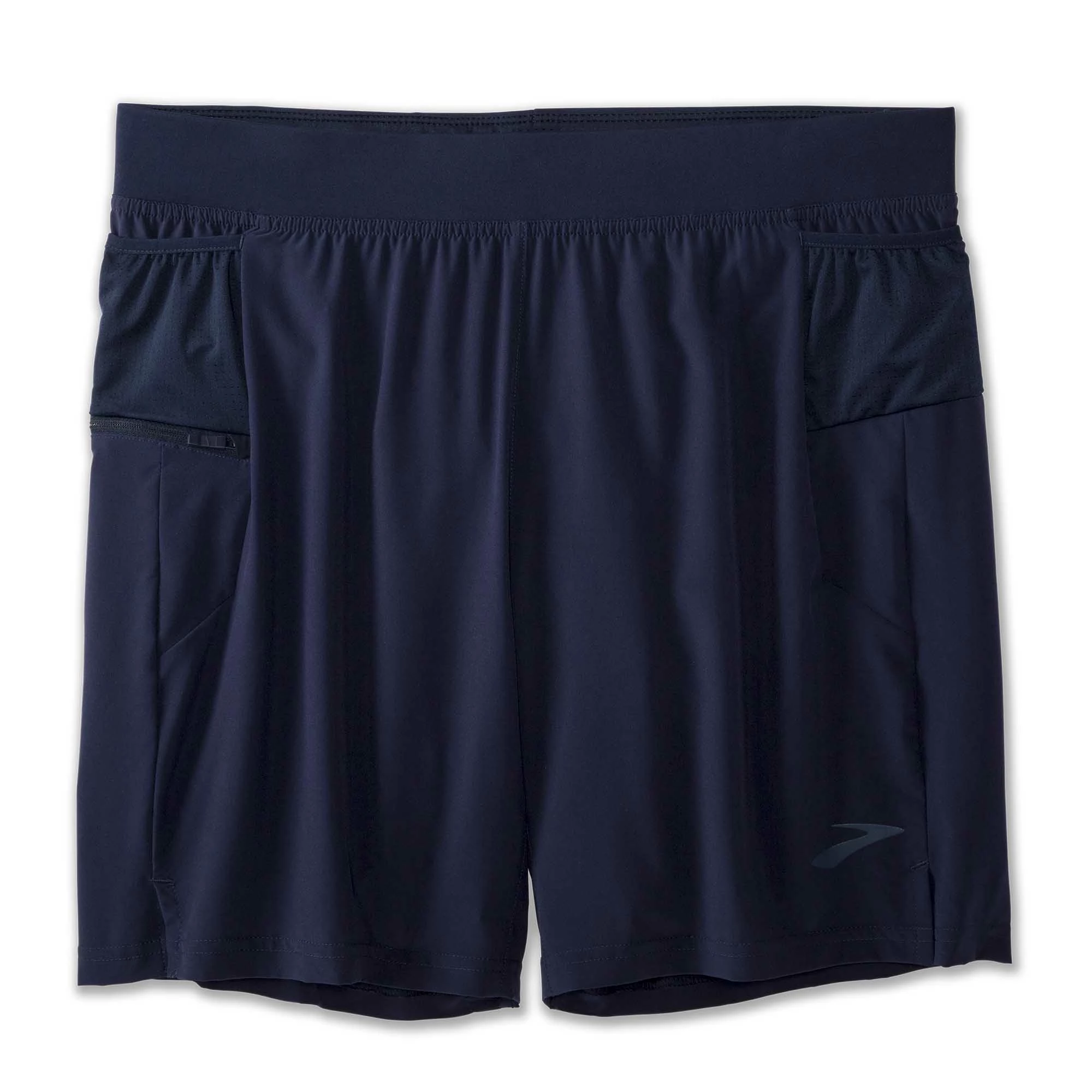 Brooks | Men's Sherpa 7" 2-in-1 Short - Navy 11 Brooks | Men's Sherpa 7" 2-in-1 Short - Navy - Image 9