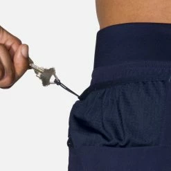 Brooks | Men's Sherpa 7" 2-in-1 Short - Navy 16 Brooks | Men's Sherpa 7" 2-in-1 Short - Navy -True Motion Sales Store 211333451 M brooks sherpa7in2in1short keypocket