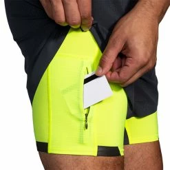 Brooks | Men's Run Visible 5" 2-in-1 Short 14 Brooks | Men's Run Visible 5" 2-in-1 Short -True Motion Sales Store 211405044 M Brooks RunVisible52 in 1Short sidepocket