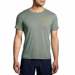 Brooks | Men's Distance Short Sleeve 2.0 - Pebble