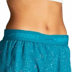 Brooks | Women's Chaser 5" 2-in-1 Short - Lagoon Speckle Print 9 Brooks | Women's Chaser 5" 2-in-1 Short - Lagoon Speckle Print -True Motion Sales Store 221464486 W Brooks Chaser52 in 1Short waistband