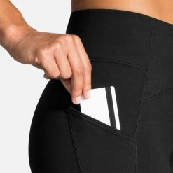 Brooks | Women's Momentum Thermal Tight -True Motion Sales Store 221501001 F brooks momthermtight sidepocket