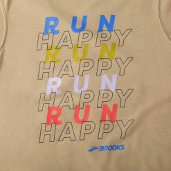 Brooks | Women's Distance Graphic Short Sleeve Tee - Heather Oatmeal 7 Brooks | Women's Distance Graphic Short Sleeve Tee - Heather Oatmeal -True Motion Sales Store 221541211 W BrooksDistanceGraphicShortSleeve graphc