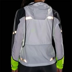 Brooks | Women's Run Visible Convertible Jacket 26 Brooks | Women's Run Visible Convertible Jacket -True Motion Sales Store 221560134 W Brooks RunVisibleConvertibleJacket backonbodydark