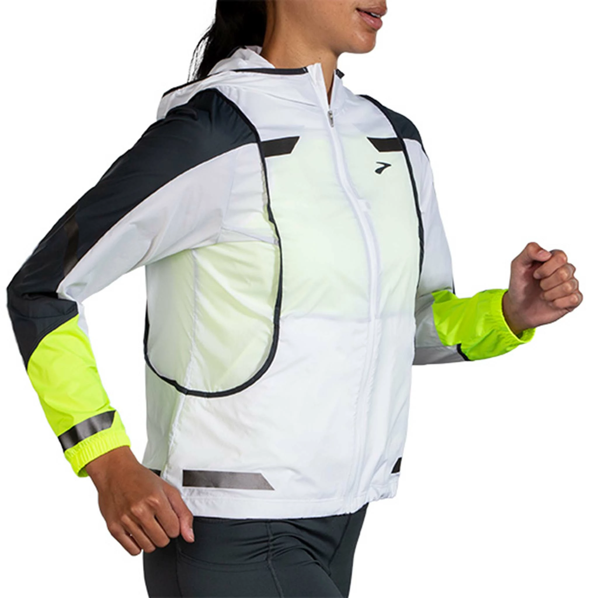 Brooks | Women's Run Visible Convertible Jacket 5 Brooks | Women's Run Visible Convertible Jacket - Image 3