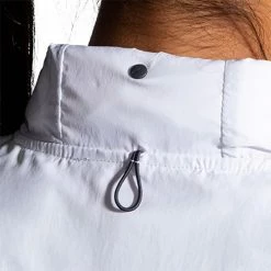 Brooks | Women's Run Visible Convertible Jacket 22 Brooks | Women's Run Visible Convertible Jacket -True Motion Sales Store 221560134 W Brooks RunVisibleConvertibleJacket neckclose