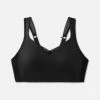 Brooks | Women's Drive Convertible Run Bra - Black -True Motion Sales Store 350081001 W Brooks DriveConvertable front2