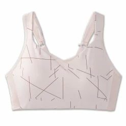 Brooks | Women's Drive Convertible Run Bra - Pink -True Motion Sales Store 350081658 F brooks driveconvertiblerunbra front