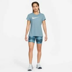 Nike | Women's Dry Tee DFC Crew 9 Nike | Women's Dry Tee DFC Crew -True Motion Sales Store AQ3212 495 W Nike DryTeeDFCCrew fullbody