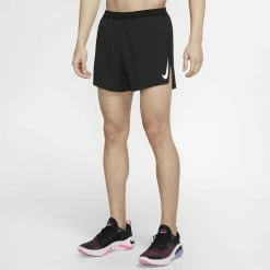Nike | Men's Aeroswift 4 Inch Short -True Motion Sales Store CJ7840010 M nike aero4inshort moelangle2