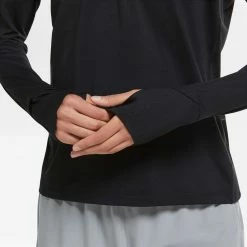 Nike | Women's Dri-Fit Element Top HZ - Black -True Motion Sales Store CU3220 010 W Nike Dri FitElementTopHZ sleeve