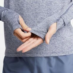 Nike | Women's Dri-FIT Element 1/2-Zip Running Top - Diffused Blue -True Motion Sales Store CU3220 491 W Nike DFElementTopHZ sleeve