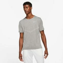 Nike | Men's Dri-FIT Rise 365 Short-Sleeve Running Top - Smoke Grey