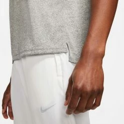 Nike | Men's Dri-FIT Rise 365 Short-Sleeve Running Top - Smoke Grey -True Motion Sales Store CZ9184 084 M Nike Rise365SS sideclose